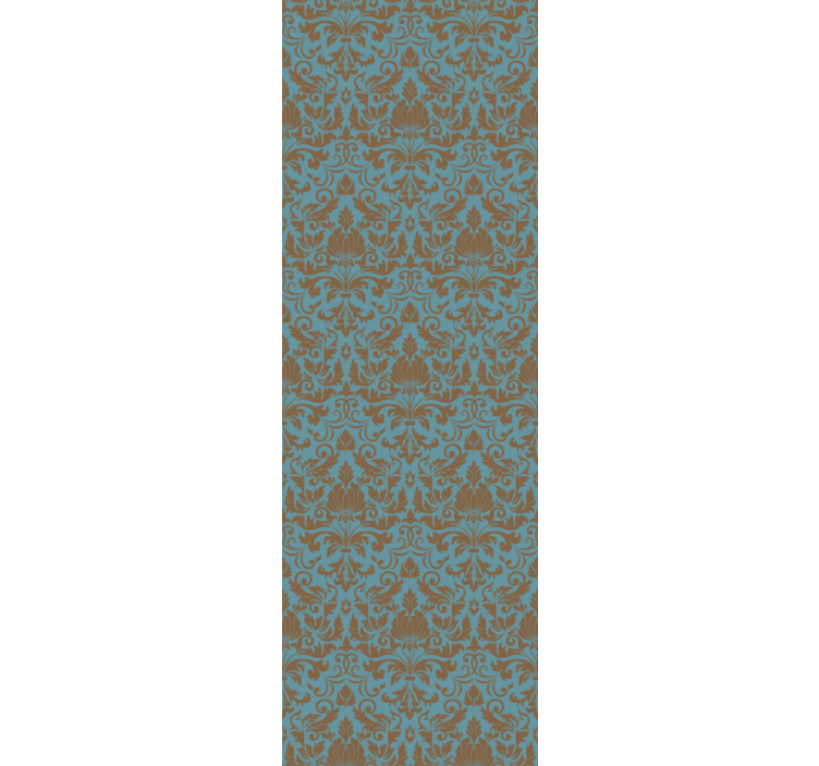 Papel mural azulejos motivos de follaje adornados - TenVinilo