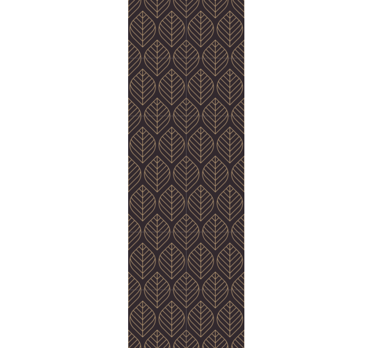 Papel mural hojas elegancia del patrón de hojas - TenVinilo