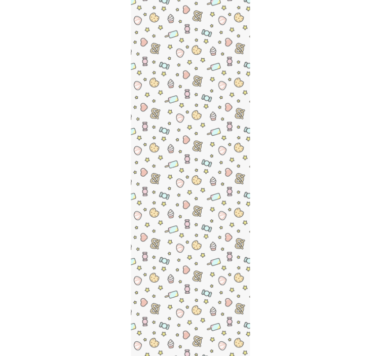 Papel mural bebé patrón inspirado en dulces - TenVinilo