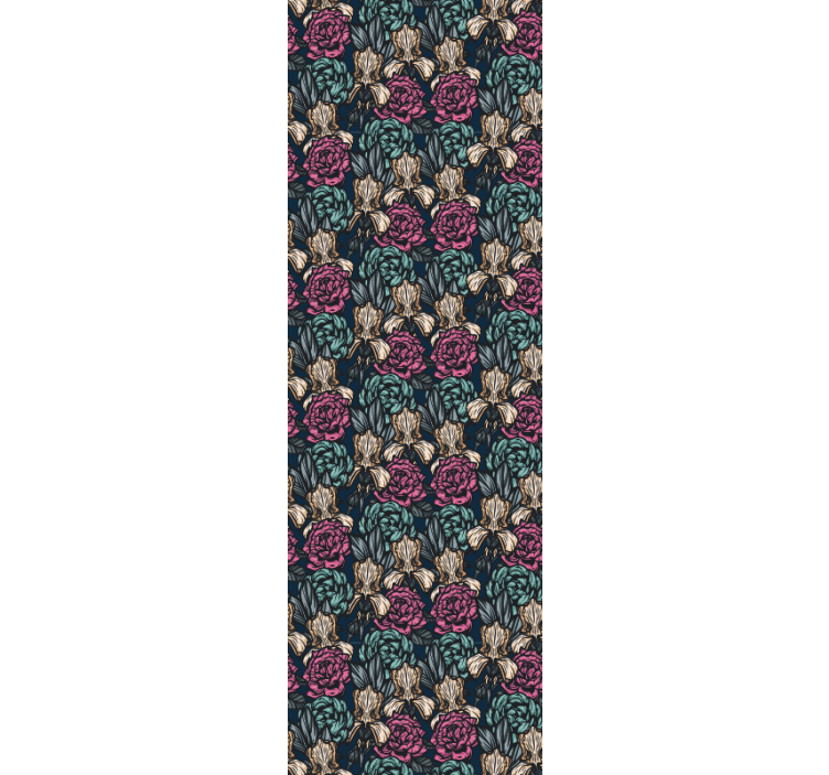 Papel pintado flores elegante tapiz floral - TenVinilo