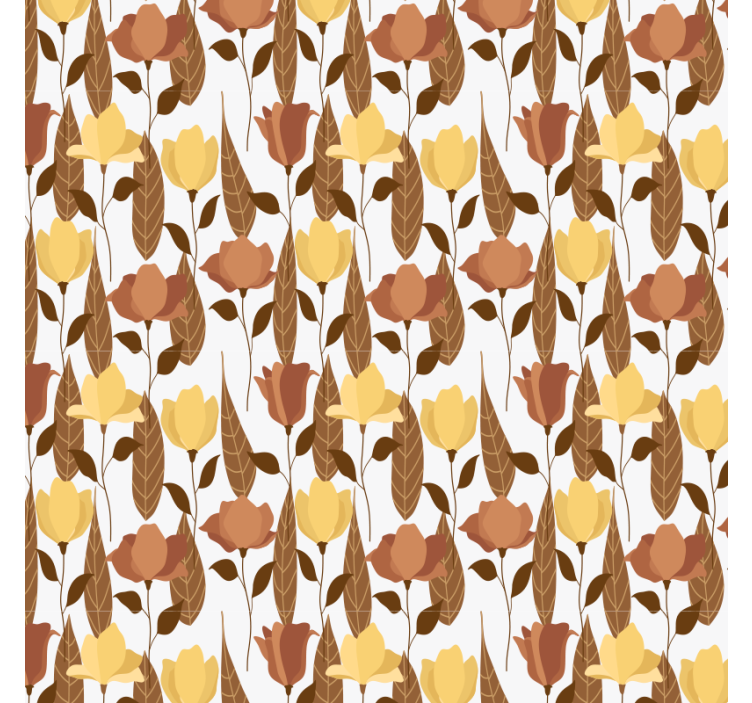 Papel pintado flores exhibición de arreglos florales - TenVinilo