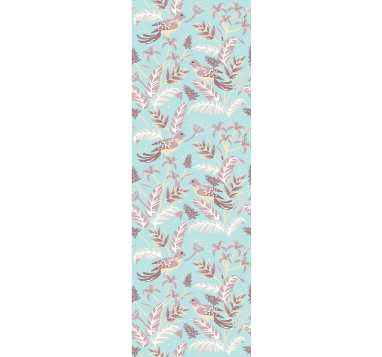 Papel mural pájaros amigos emplumados - TenVinilo