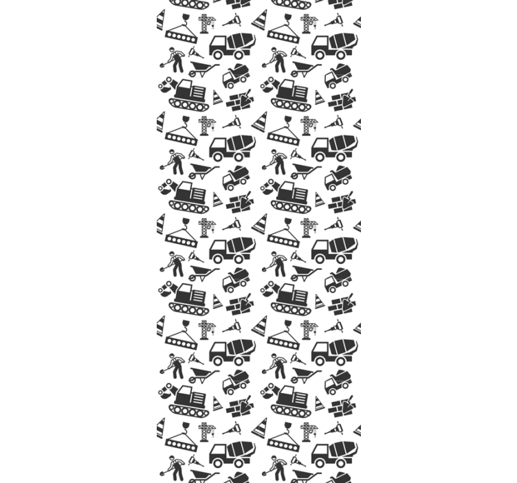 Papel mural industrial motivo de construcción - TenVinilo