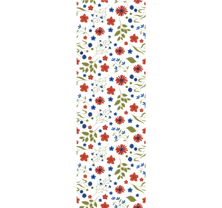 Papel pintado flores detalle de motivo floral - TenVinilo