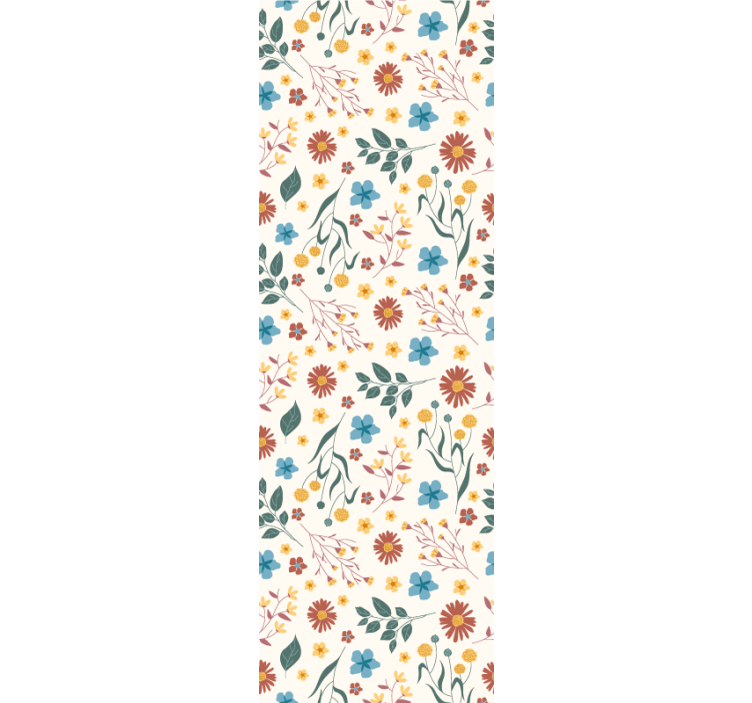 Papel pintado flores florecimiento botánico - TenVinilo