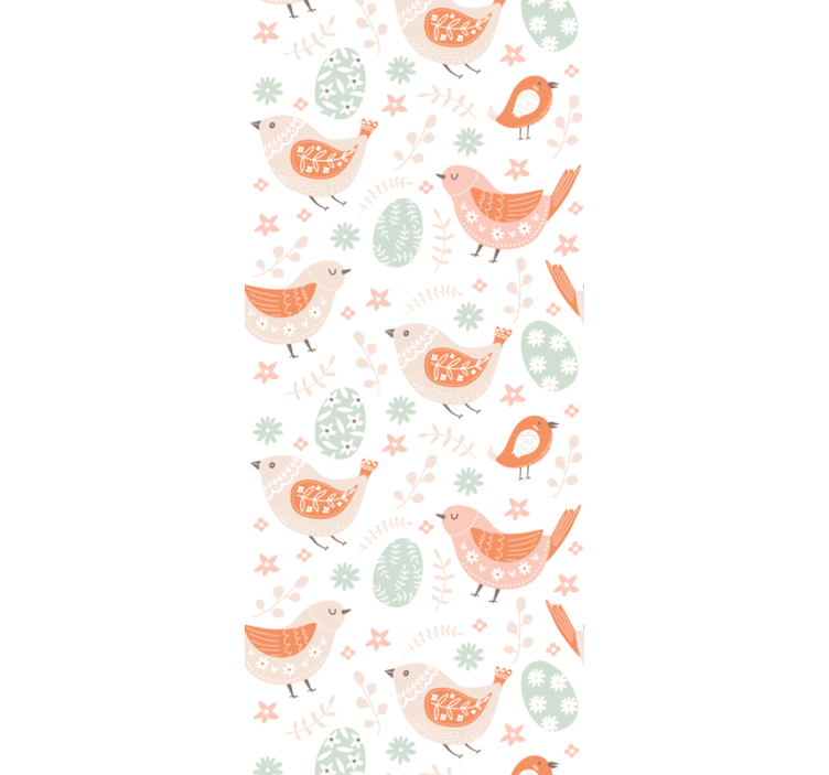 Papel mural pájaros tiempo de juego de safari - TenVinilo