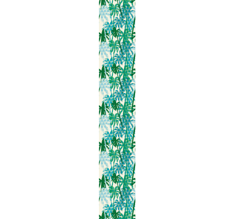 Papel mural selva patrones geométricos tropicales - TenVinilo