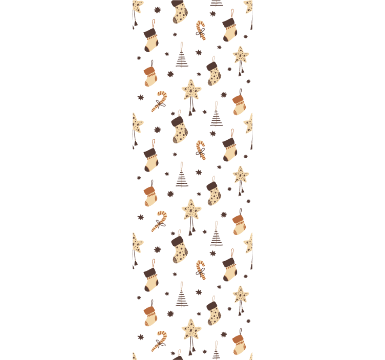 Papel mural navideño imágenes festivas de vacaciones - TenVinilo