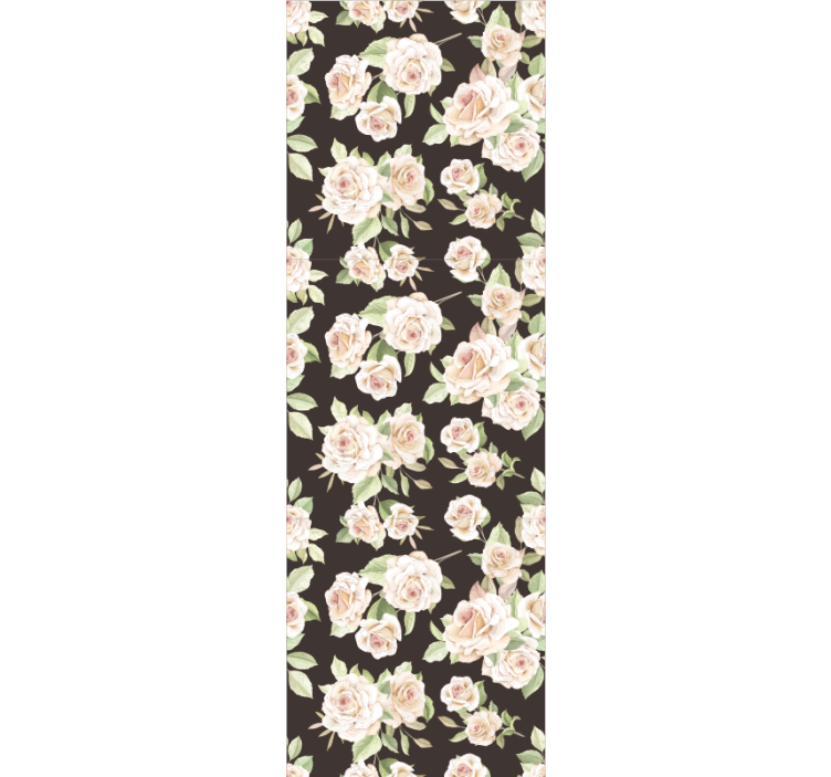 Papel pintado flores rosas florecientes - TenVinilo