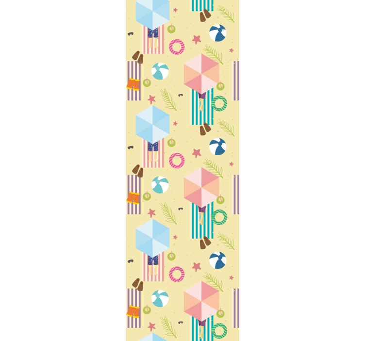 Papel mural navideño elementos juguetones de temporada - TenVinilo