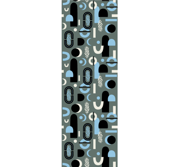 Papel mural moderno collage de formas geométricas - TenVinilo