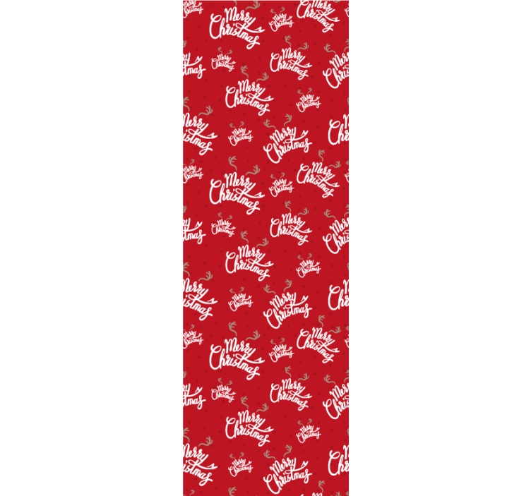 Papel mural navideño motivo de guión festivo - TenVinilo