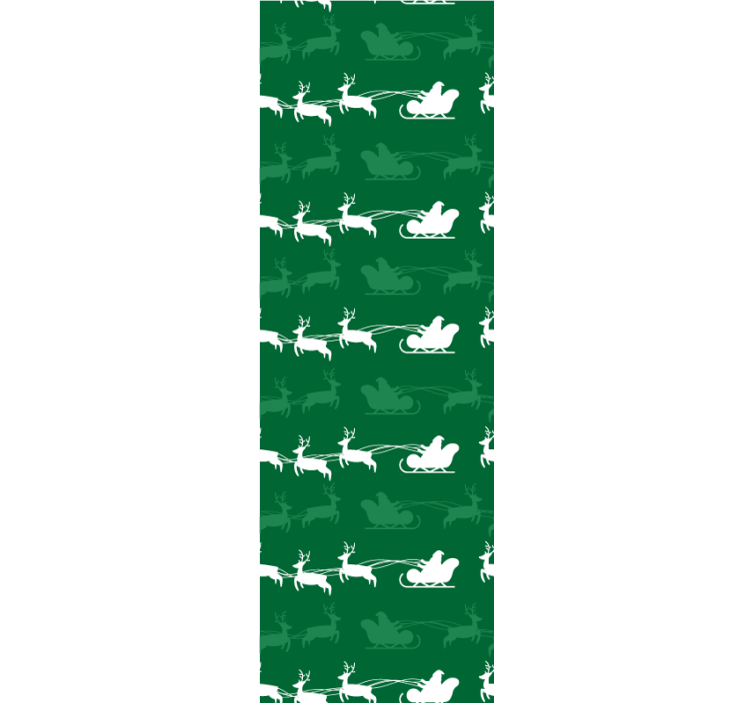 Papel mural navideño motivo de trineo navideño - TenVinilo