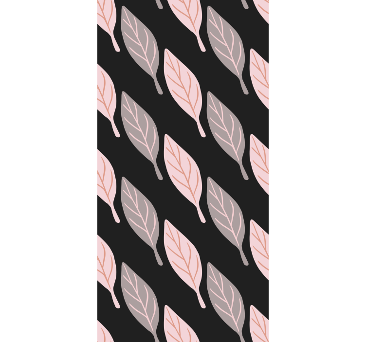 Papel mural hojas patrón de follaje elegante - TenVinilo