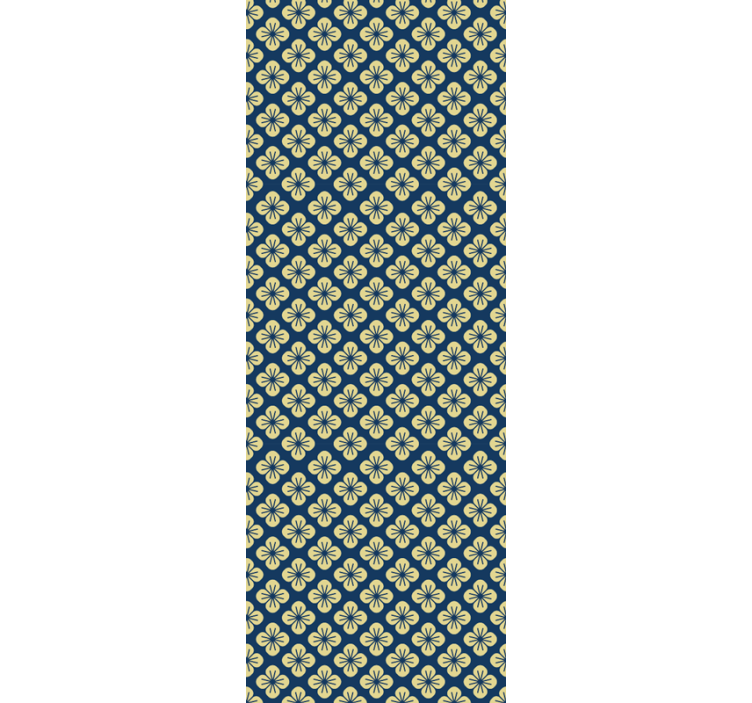 Papel mural floral patrón ornamental - TenVinilo