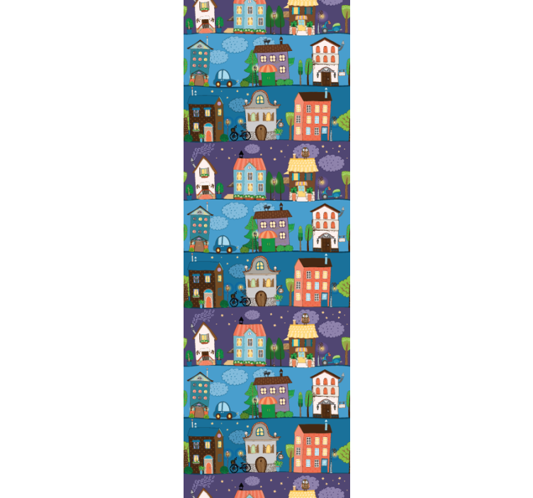 Papel mural ciudades cuentos urbanos - TenVinilo