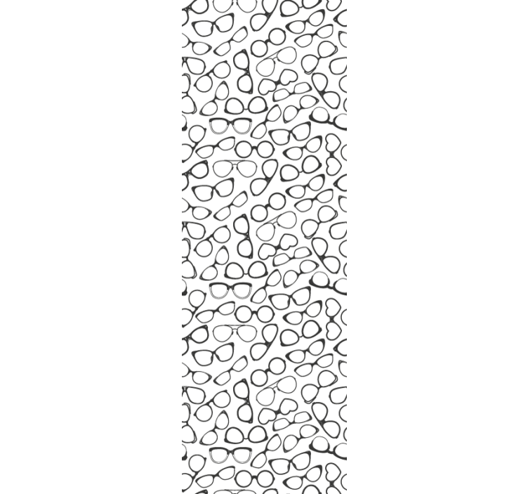 Papel mural geométrico patrón de gafas - TenVinilo