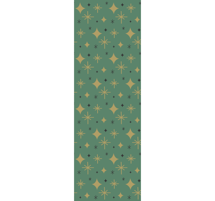 Papel mural navideño geometría festiva - TenVinilo