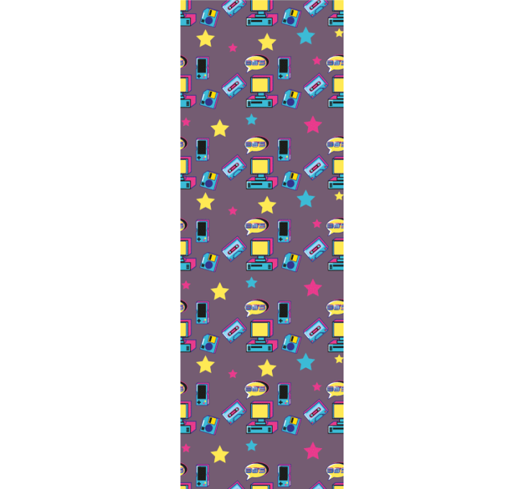 Papel mural personalizable estética de juegos retro - TenVinilo