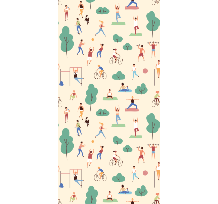 Papel mural naturaleza actividades al aire libre - TenVinilo