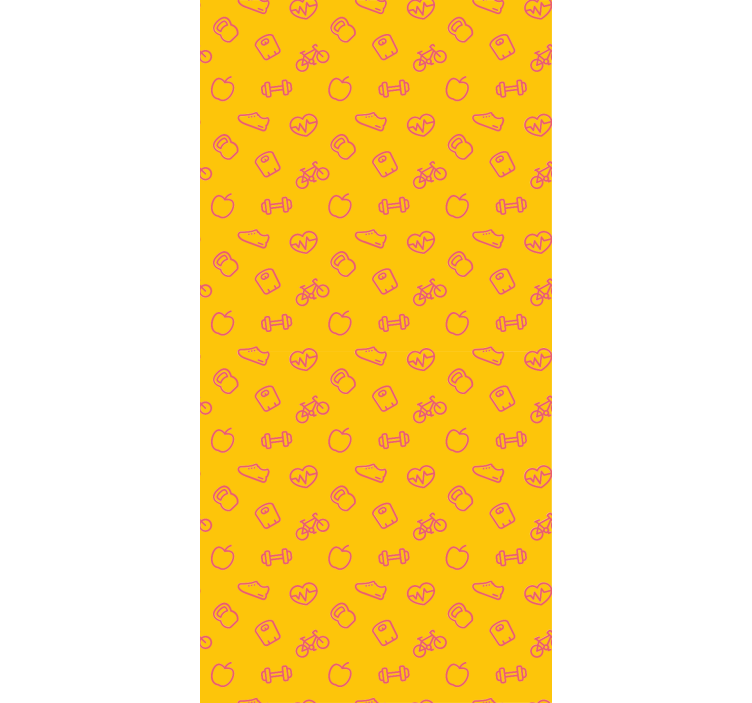 Papel mural cocina patrón de iconos de garabatos - TenVinilo