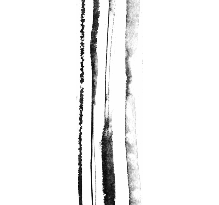 Papel mural rayas verticales patrón orgánico blanco y negro - TenVinilo