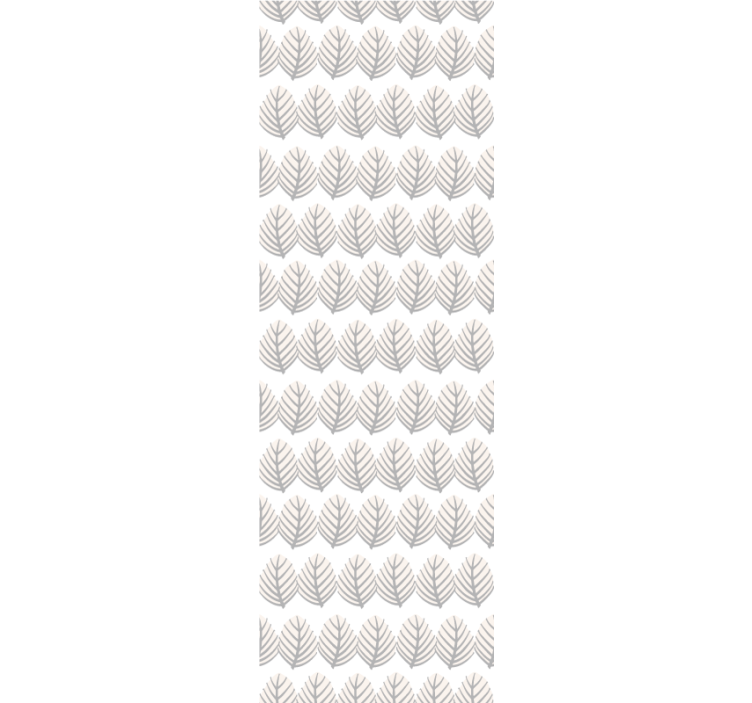 Papel mural hojas patrón gris simple - TenVinilo