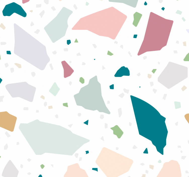 Papel pintado cocina terrazo mediterráneo - TenVinilo