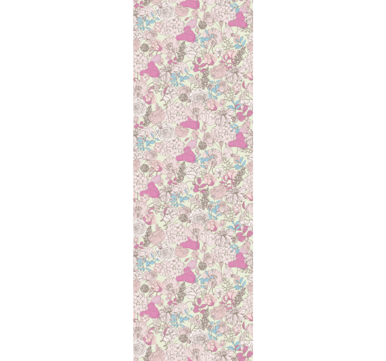 Papel mural floral jardín clásico vintage - TenVinilo