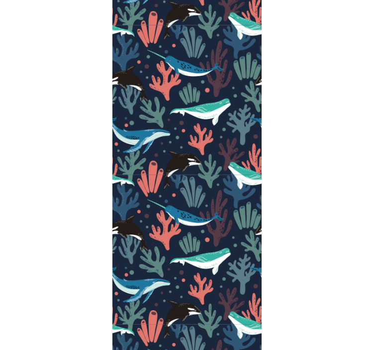 Papel mural peces escena submarina - TenVinilo