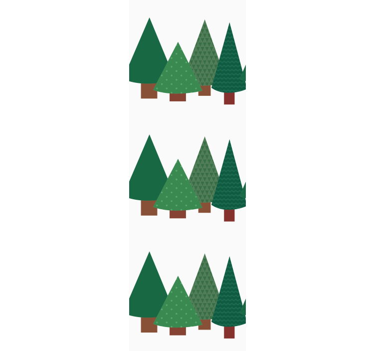 Papel mural navideño piñas de hoja perenne - TenVinilo