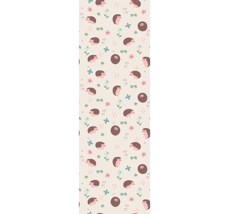 Papel mural animal lindos patrones de erizo - TenVinilo