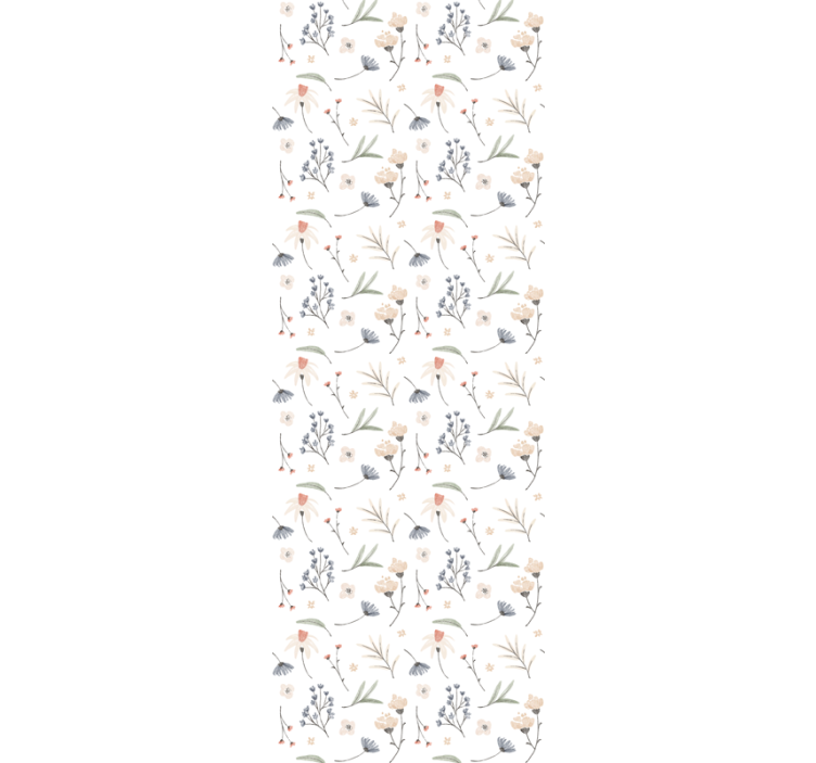 Papel pintado flores delicado arreglo floral - TenVinilo