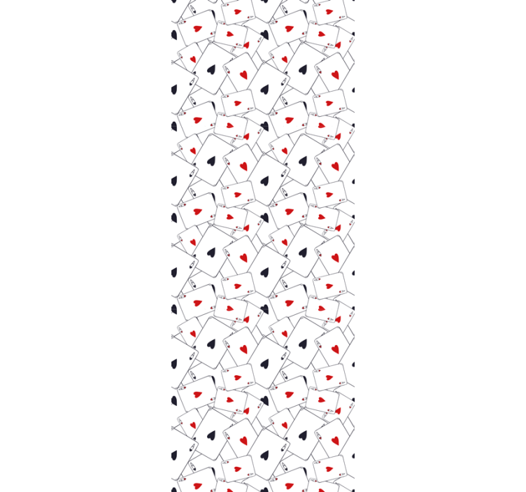 Papel mural letras patrones de naipes - TenVinilo