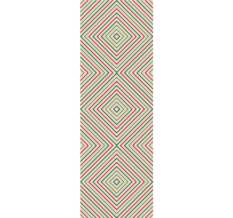 Papel mural navideño cuadrados festivos - TenVinilo