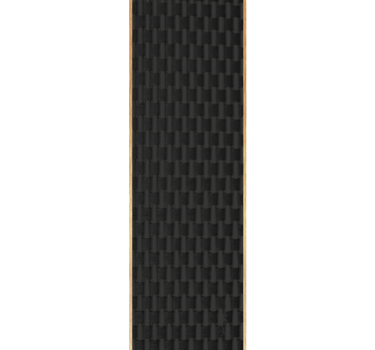 Papel pintado imitación madera Mimbre francés negro estilo madera - TenVinilo