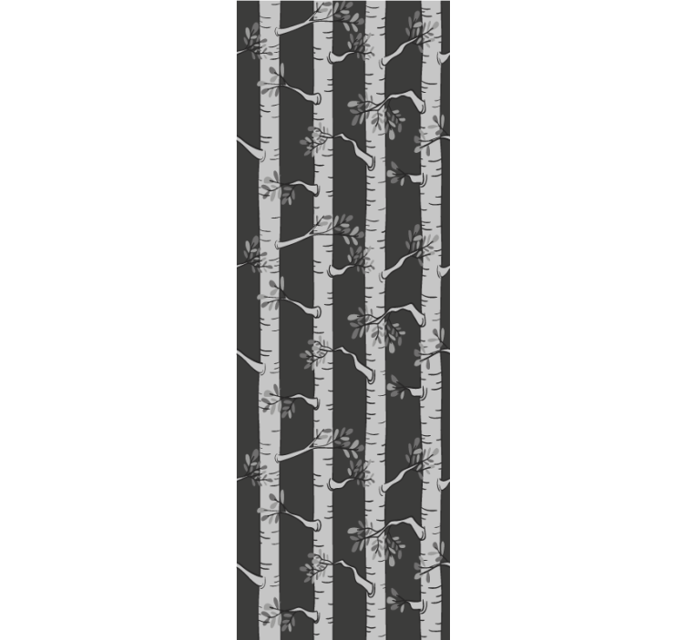 Papel mural árboles elegante bosque de abedules - TenVinilo