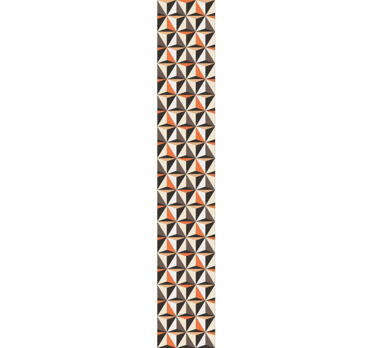 Papel mural living comedor disposición de triángulos - TenVinilo