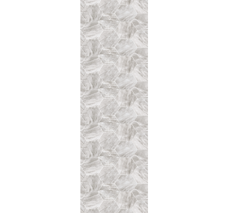 Papel mural mármol patrón de mosaico hexagonal - TenVinilo