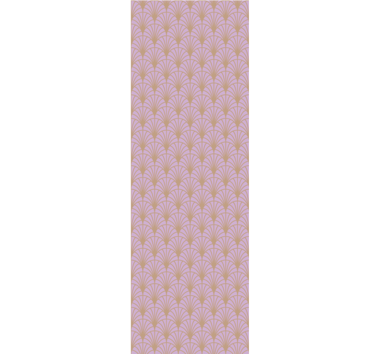 Papel mural living comedor elementos florales estilizados - TenVinilo