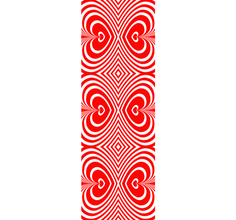 Papel mural geométrico motivo de patrón de corazón - TenVinilo