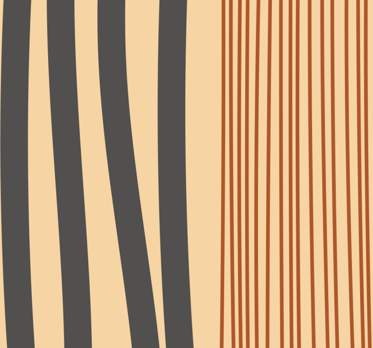 Papel mural living comedor diseño de rayas boho - TenVinilo