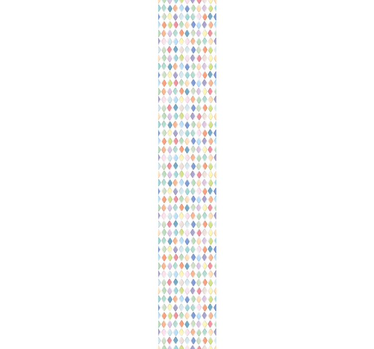 Papel pintado diamantes arlequines coloridos - TenVinilo
