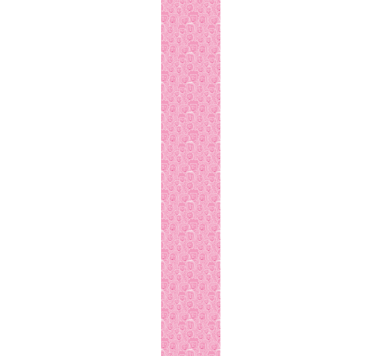 Papel pintado de arte las caras de las chicas - TenVinilo