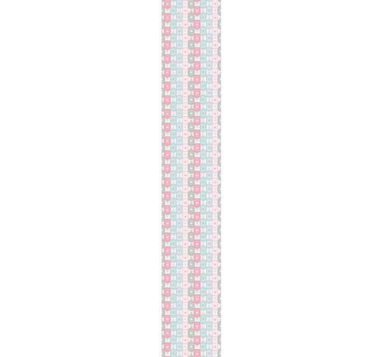 Papel pintado patron parche corazones - TenVinilo