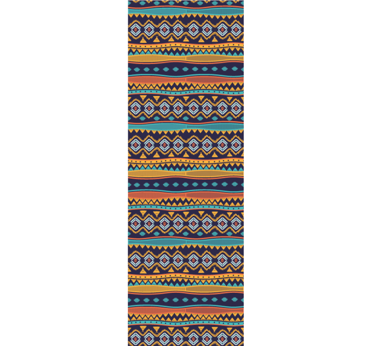 Papel mural rayas horizontales motivo étnico - TenVinilo