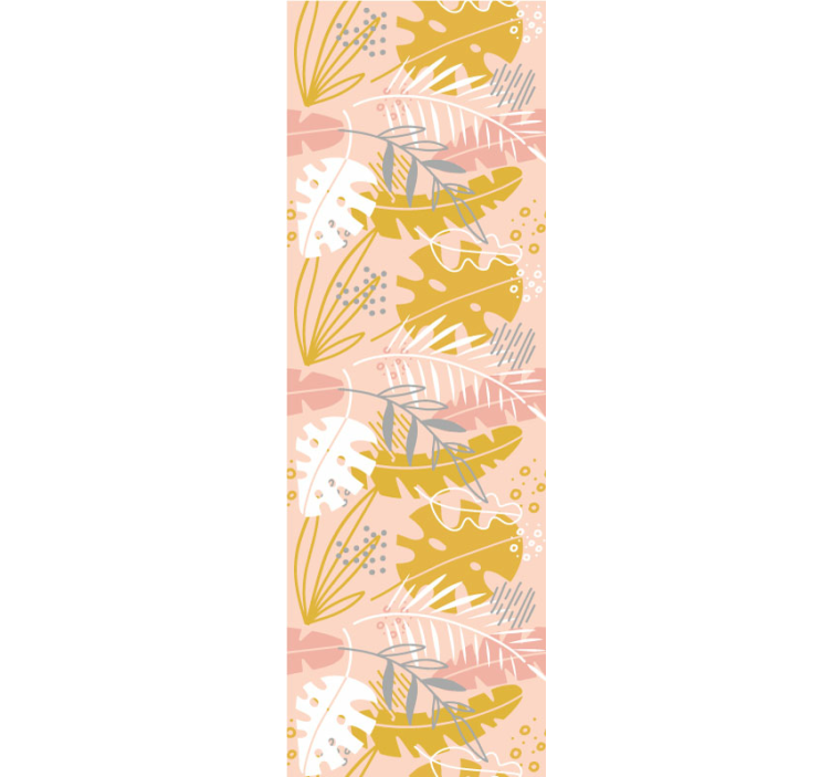 Papel pintado de flores naranja vintage - TenVinilo