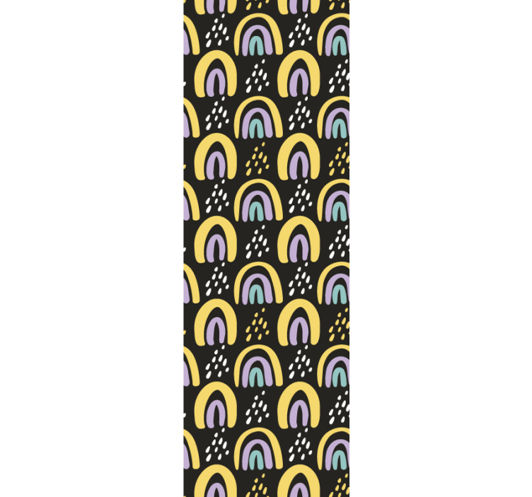 Papel mural bebé patrón de arcoíris colorido - TenVinilo