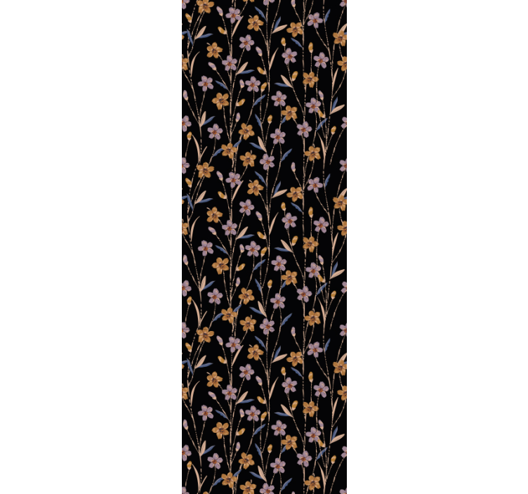 Papel pintado flores prado colorido - TenVinilo