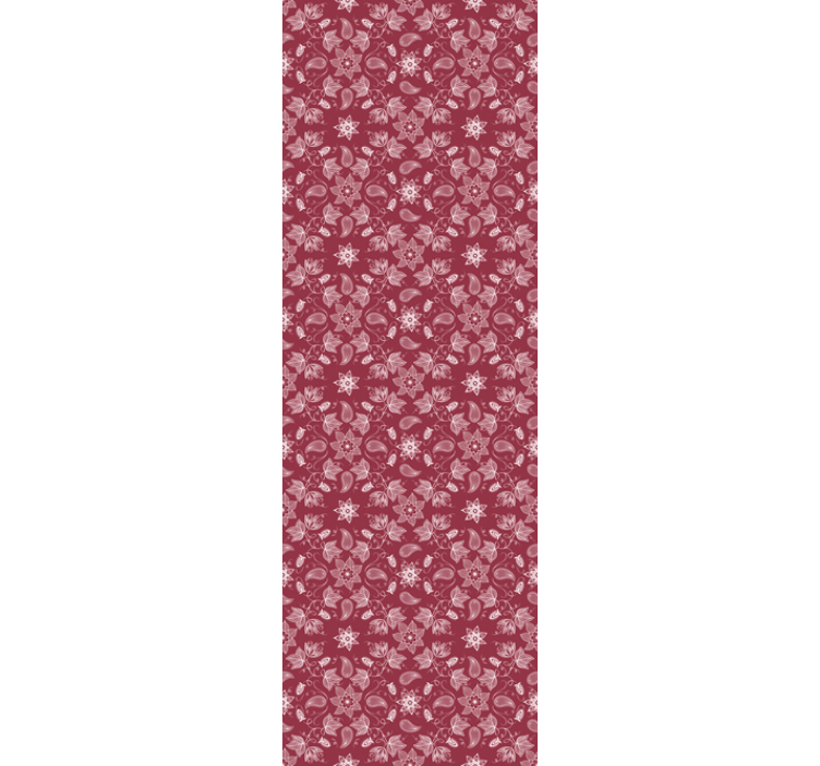 Papel pintado flores diseño floral paisley - TenVinilo